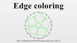 Edge coloring