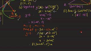 Parametric Equations of Parabola: Exam Question 1 抛物线参数方程: 统考题