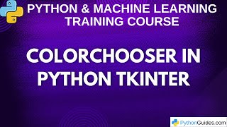Tkinter Color Picker Dialog | ColorChooser Tutorial