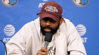 Kyrie Irving reacts to replacing Anthony Davis in NBA All Star Game 2025