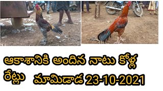 Saturday Nattukolla market || శనివారం నాటుకోళ్ల సంత || Kollamaket 23 October 2021