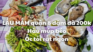 Sài Gòn quận 8: Đậm đà LẨU MẮM BBQ11 chỉ 200k, Hàu múp béo, Ốc tỏi nướng RẤT NGON