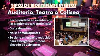 TIPOS DE MONTAJES PARA EVENTOS