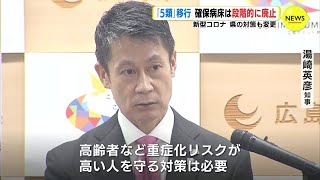 新型コロナ「５類」移行　確保病床は段階的に廃止へ　広島県の対策も変更