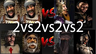 2 SULTANS VS PHILIPP SNAKE VS SHERIFF MARSHALL VS CALIPH RAT | Stronghold Crusader