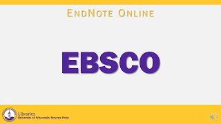 Exporting citations from EBSCO