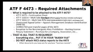 Form 4473 - What Needs to be Attached