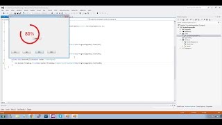 Circular Progress bar with Transparent Center using C#