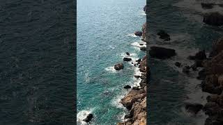 relaxing sea waves and beautiful rocks #sea #rock #cliff #water #wave #vacation #travel #summer