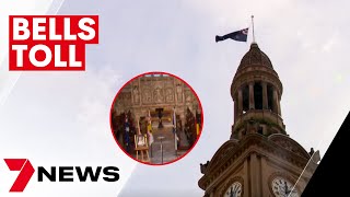 Bells toll for Her Majesty Queen Elizabeth II in Sydney after she died | 7NEWS