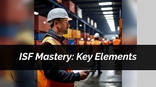 Mastering the ISF: Essential Data Elements for Importers