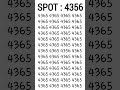 Find 4356 in 5 seconds #iq #shorts #shortsviral