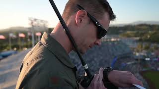 MAKING OF A FLYOVER: Behind the scenes of a Dodgers home opener flyover