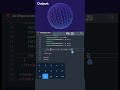 Create 3d Sphere Particle using P5 Javascript | html5 canvas #shorts #javascript #developer #coding