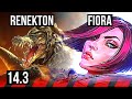 RENEKTON vs FIORA (TOP) | 9/1/2 | BR Master | 14.3