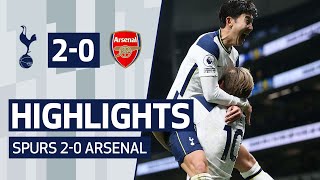 HIGHLIGHTS | SPURS 2-0 ARSENAL | Son's wonder goal & Kane becomes top north London derby scorer!
