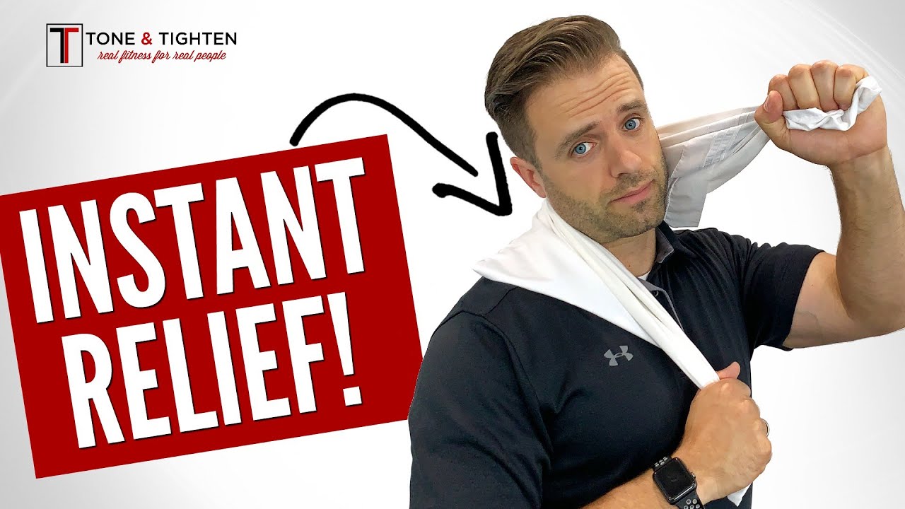 WORKS FAST! 2 Exercises To Relieve Neck Pain In Seconds - YouTube