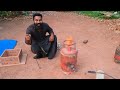 making metal melting furnace at home ഗ്യാസ് സിലിണ്ടർ മുറിച് ഫർനസ് ഉണ്ടാക്കി m4 tech