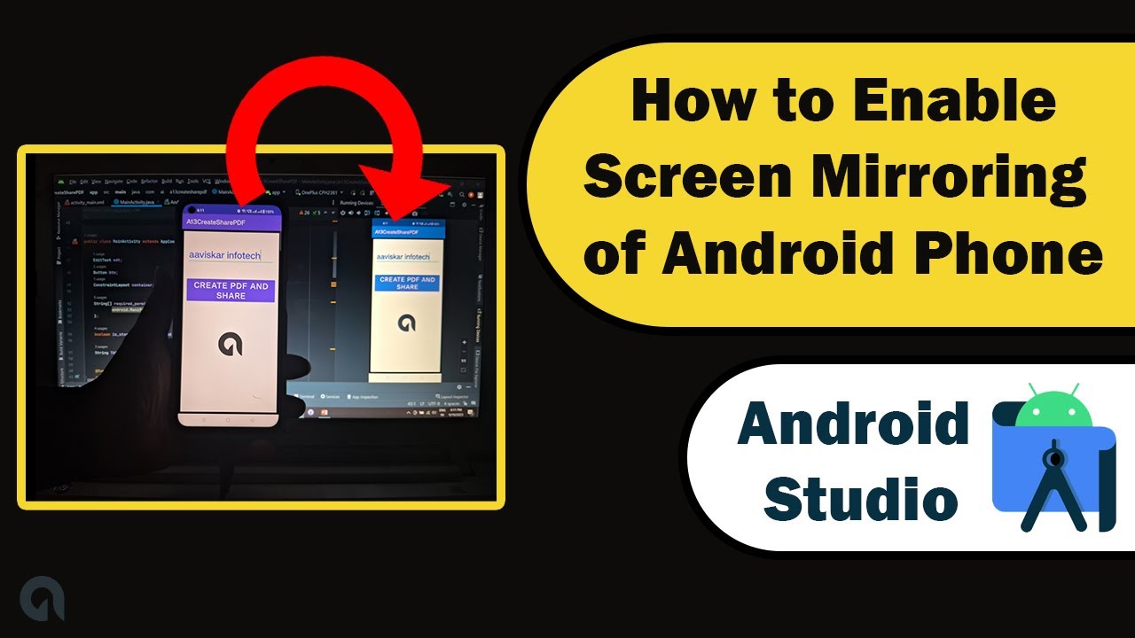 How To Enable Screen Mirroring Of Physical Android Device In Android ...