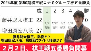 藤井聡太棋王、防衛か？　増田康宏八段、初挑戦でタイトル獲得か？２月２日、棋王戦五番勝負開幕 #棋王戦 #藤井棋聖 #藤井聡太