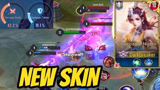 LINDIS NEW SKIN CHAMPAGNE NIGHTS SOLO RANK  | AoV | 傳說對決 | RoV | Liên Quân Mobile