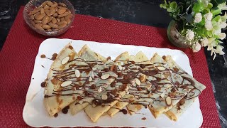 كريب بالشوكولا    les crêpes au chocolat