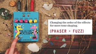 Fuzzrocious Pedals Electric Ocean Fuzz Phaser | Russo Music