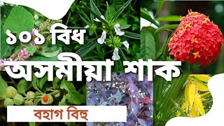 ১০১ বিধ  বহাগ বিহুৰ সময়ত খোৱা অসমীয়া শাক । 101 assamese medicinal plants  #superfoods #wowworld