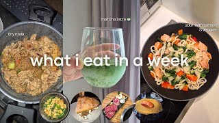 cooking at home 👩🏻‍🍳🏡 *what i cook and eat in a week + easy recipes + takeout*