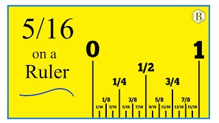 How to Find 5/16 on a Ruler or Tape Measure