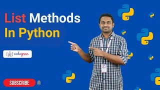 List Methods in Python | Python Tutorials - 2022 | Codegnan