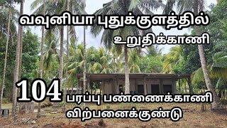 வவுனியா புதுக்குளத்தில் 104 பரப்பு பண்ணைக்காணி விற்பனைக்குண்டு | உறுதிக்காணி |Vavuniya real estate|