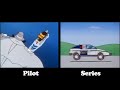 inspector gadget side by side comparison pilot vs. series intro