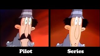 INSPECTOR GADGET Side by Side COMPARISON Pilot vs. Series Intro