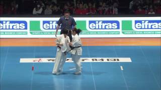 【新極真会】第48回全日本空手道選手権大会　女子1回戦3　滝呑典子　対　荒木千咲　SHINKYOKUSHINKAI KARATE