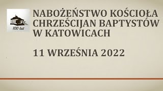 Nabożeństwo 11 września 2022