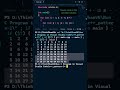Print multiplication table | Run C Program in Visual Studio Code | #webinfo #training  #shorts