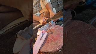 Amazing Rawas Fish Cutting Skills In Bangladesh Fish Market By Expert Cutter #shorts