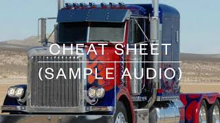 OLDER VERSION - Cheat Sheet (sample audio) = Audio + Ebooks Package by DOT Study Guide