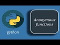 Python Anonymous Function | Lambda Functions - Python