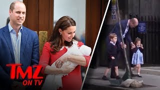 Kate Middleton & Prince Williams Welcome Their New Baby Boy To The World! | TMZ TV