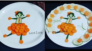 New Beautiful And Unique Salad Decoration Ideas For School Competition by Neelam ki recipes