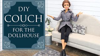 DIY Sofia Couch for the Dollhouse - Barbie Couch - Barbie Furniture