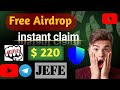 JEFF Free Airdrop Trust Wallet without Fess Instant Withdraw| Free Airdrop $220 Instant Withdraw