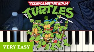 Teenage Mutant Ninja Turtles (Original 1990s TV Theme) – Easy Level 1 Piano Tutorial for Kids