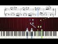 tchaikovsky dance of the sugar plum fairy the nutcracker piano tutorial with sheet music