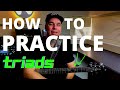 How To Practice Guitar Triads - 21 Easy Shapes | Worship Guitar Skills