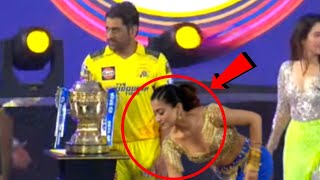 Rashmika Mandanna touched MS Dhoni's feet and won everyone's heart in IPL Opening | GT vs CSK