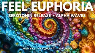 Happiness Frequency - 10 Hz Binaural Beats - Serotonin Release Music, Happiness Meditation