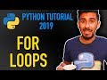 6 - how to use for loops in python (Python tutorial for beginners 2019)